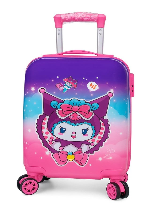 Swarn Products حقيبة سفر للأطفال من سوارن برودكتس، مصنوعة من البولي كربونات الوردي الخفيف للغاية، مزودة بعجلات (18 بوصة). - Image 2